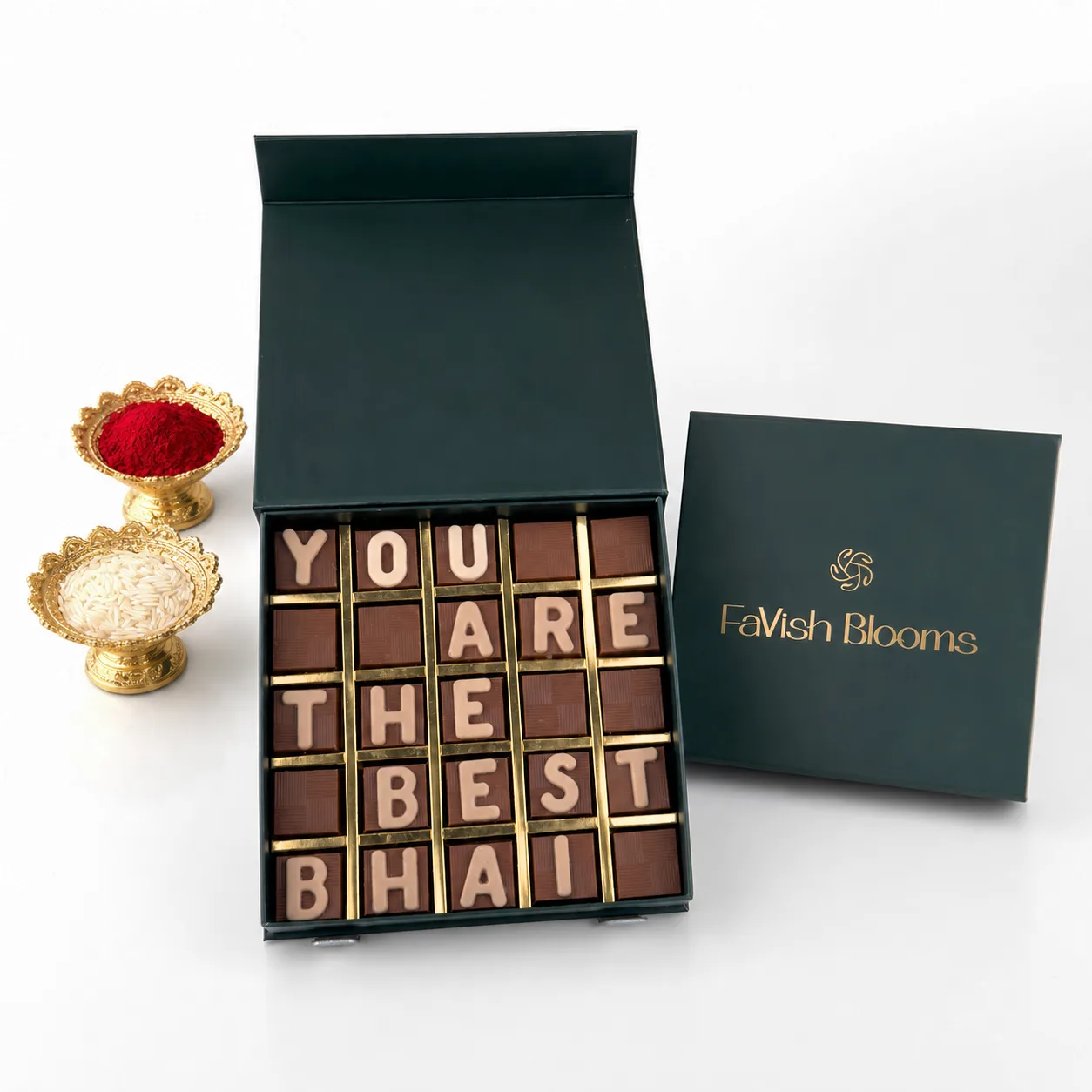 You Are The Best Bhai Chocolate Box Dubai by FaVish Blooms with assorted premium chocolates