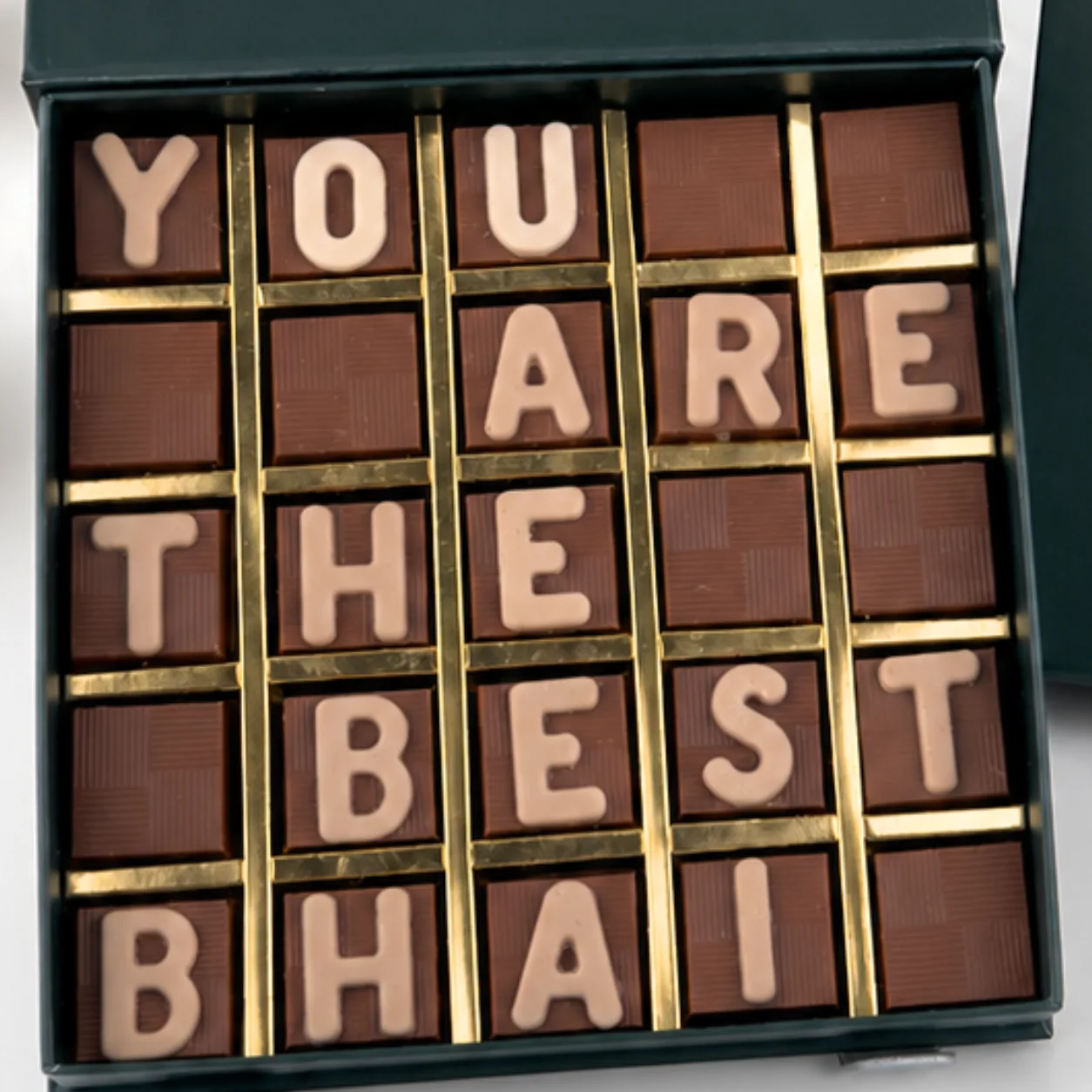 Luxury You Are The Best Bhai Chocolate Box Dubai with Raksha Bandhan gift presentation